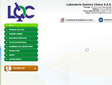 Tablet Screenshot of laboquimico.com